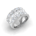 Baguette & Brilliant Diamond Ring 4.0ct–4.15ct – SL9124 – 18k White Gold