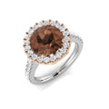 Halo Diamond Ring 3.73ct – SL9674 – 18k Two Tone Gold