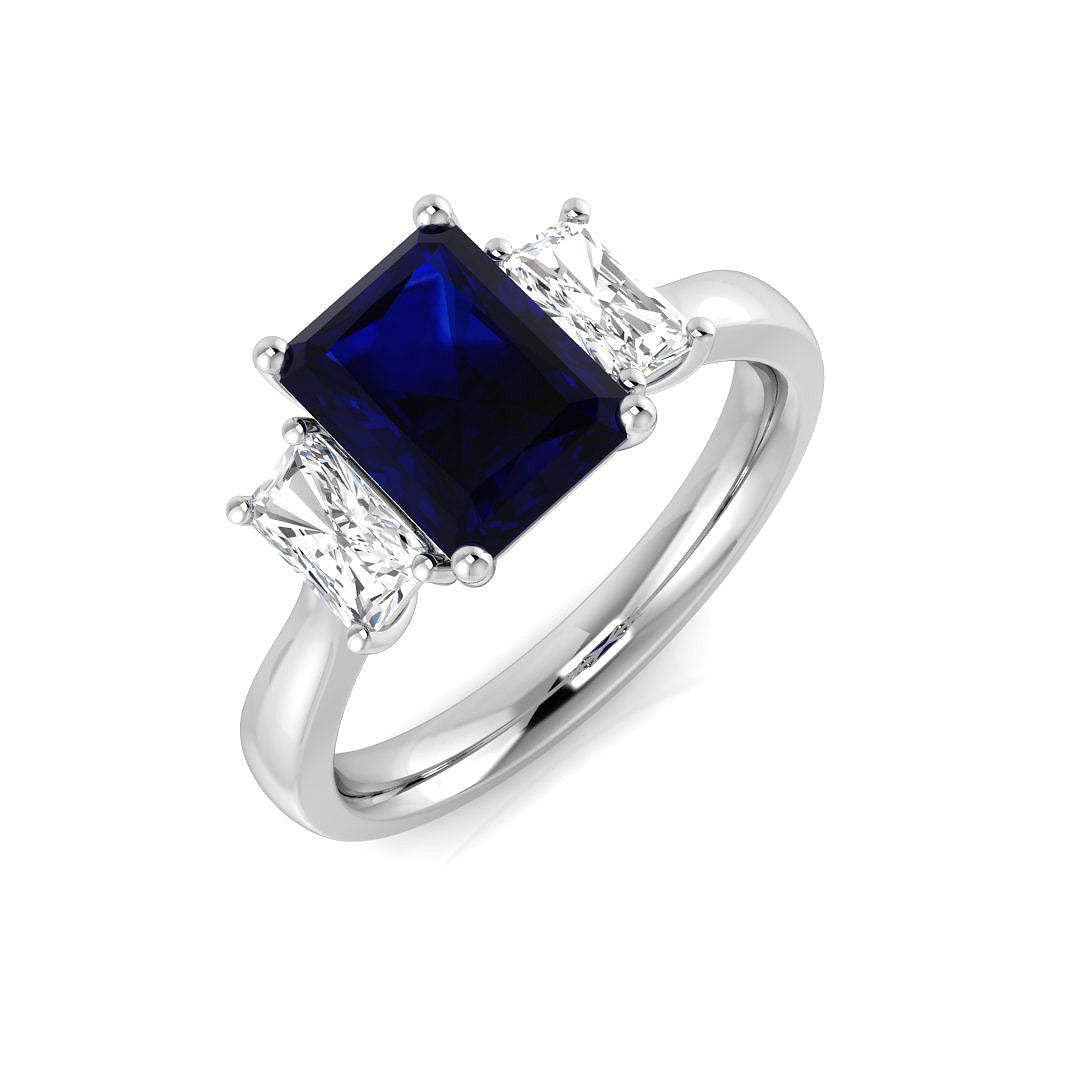 Three Stone Diamond Ring 2.43ct – SL9795~BS – 18k White Gold