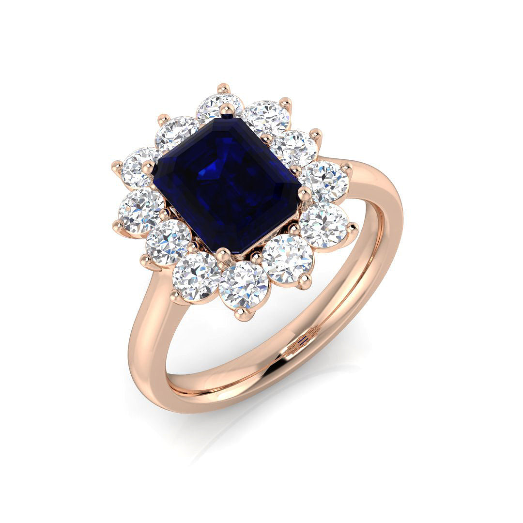 Cluster Diamond Ring 2.52ct – SL9860~BS – 18k Rose Gold