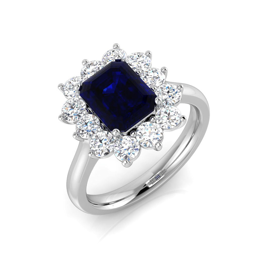 Cluster Diamond Ring 2.52ct – SL9860~BS – 18k White Gold