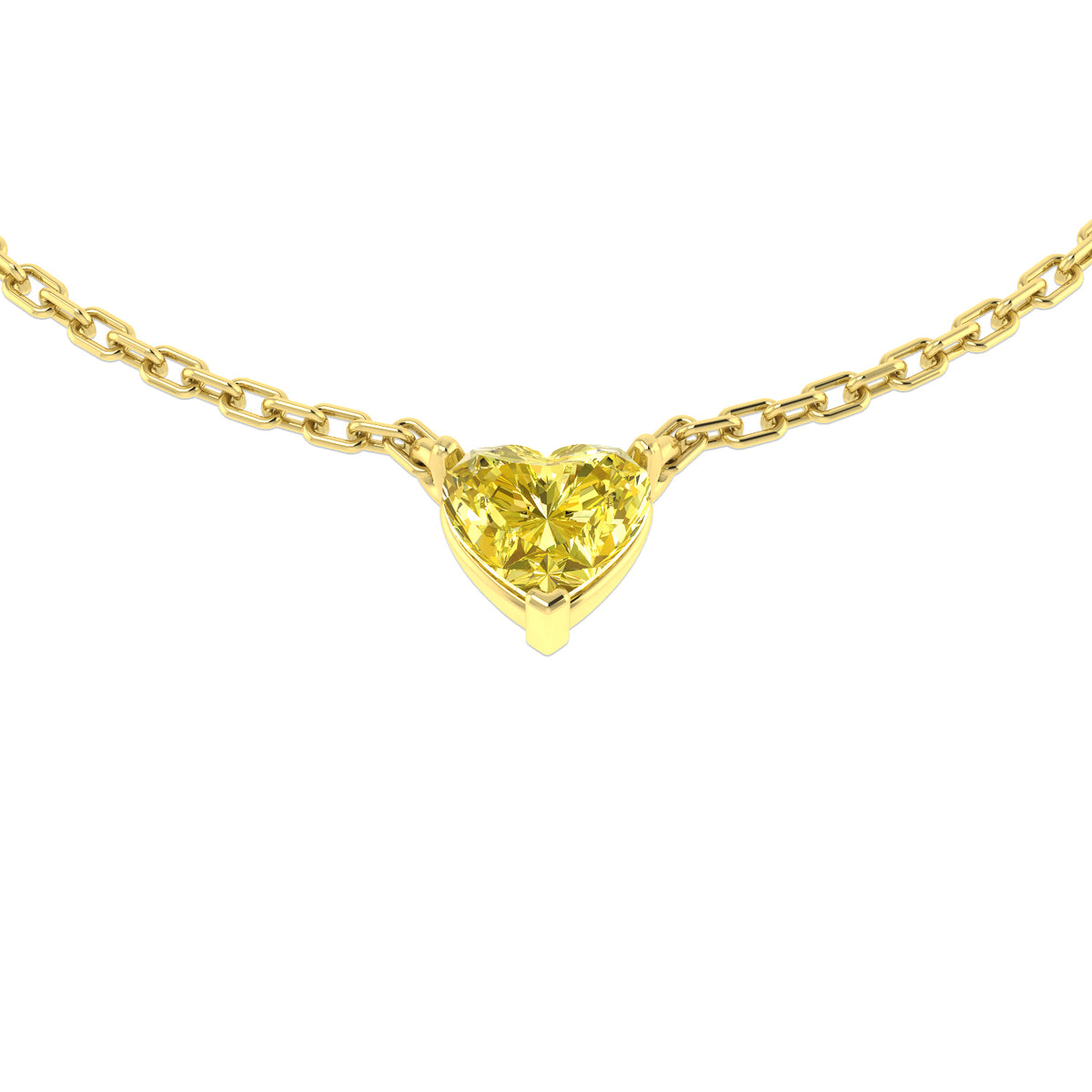Heart Diamond Ring 0.42ct – SN1672 – 18k Yellow Gold
