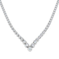 Tennis Diamond Ring 8.1ct – SN1899 – 18k White Gold