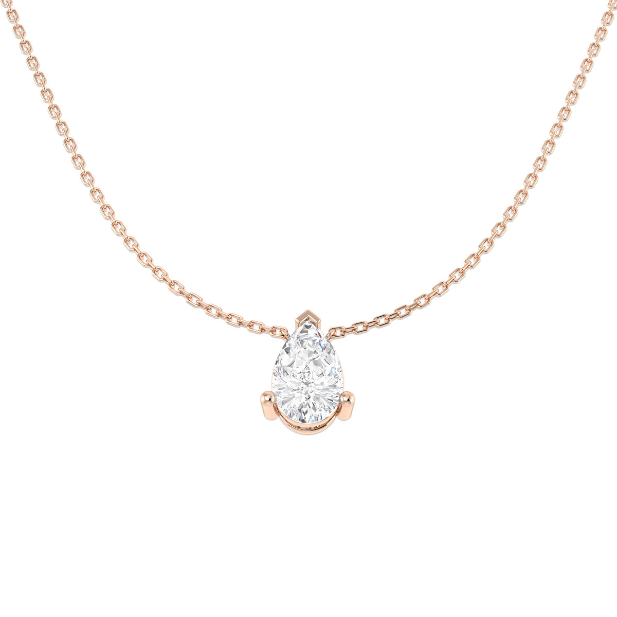 Solitaire Lab-Grown Diamond Ring 0.53ct–3.03ct – SN1951 – 18k Rose Gold