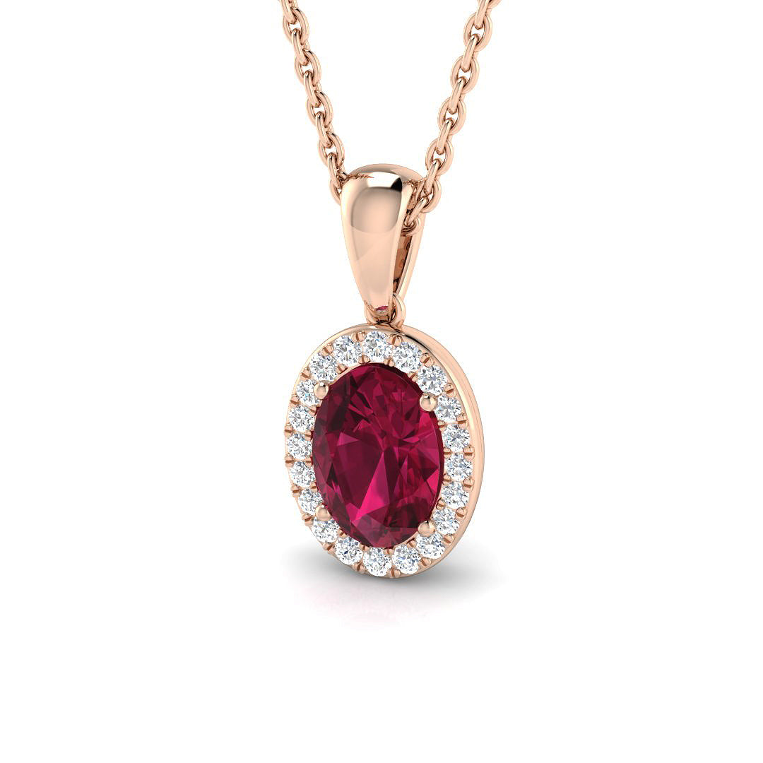 Pink Tourmaline Diamond Ring 0.86ct – SP3904A~PKT – 18k Rose Gold