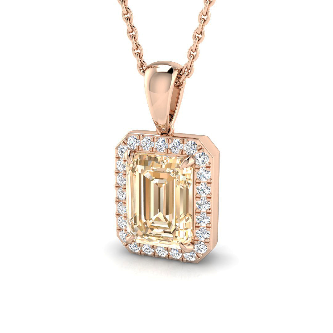 Morganite Diamond Ring 1.69ct – SP3994~MG – 18k Rose Gold