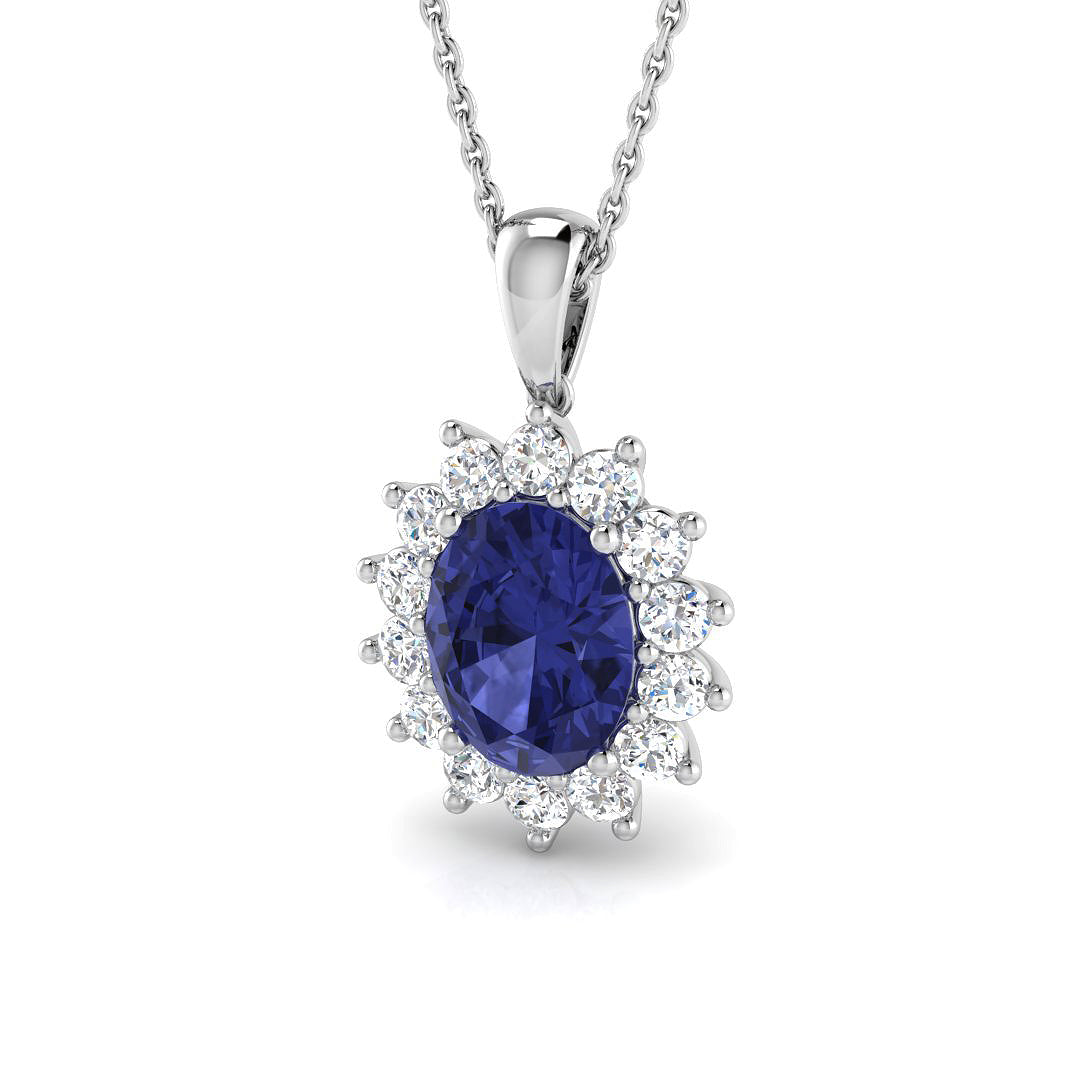 Tanzanite Diamond Ring 2.51ct – SP4386~TZ – 18k White Gold