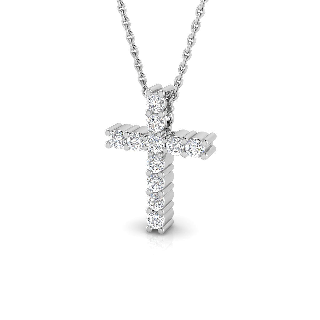 Cross Diamond Ring 0.37ct – SP2285 – 18k White Gold