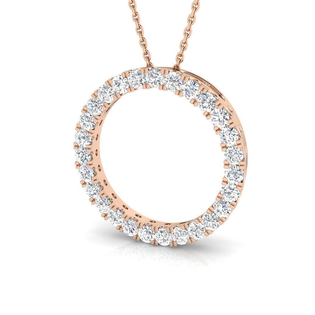 Circle of Life Diamond Ring 0.94ct – SP4089 – 18k Rose Gold