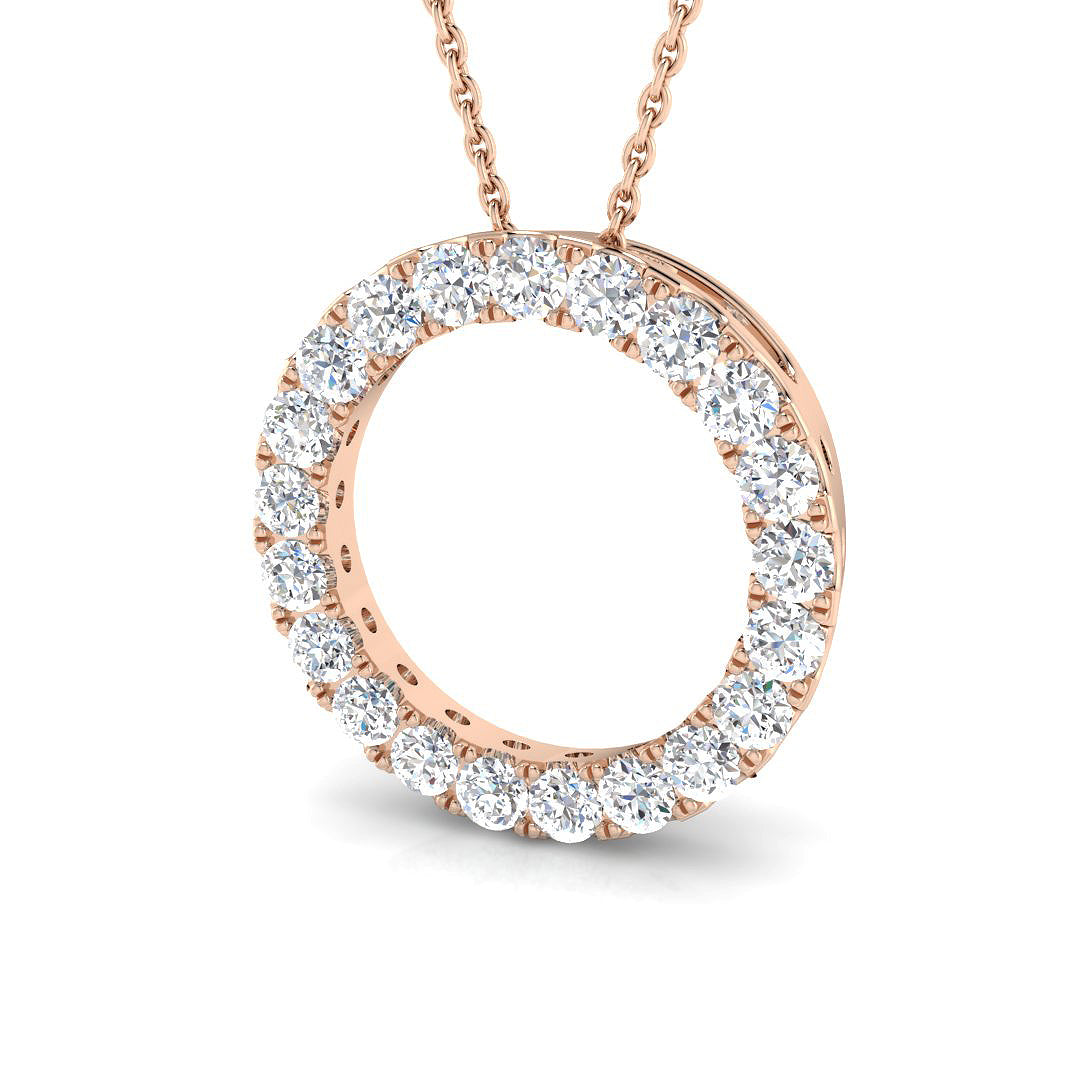 Circle of Life Diamond Ring 0.96ct–1.02ct – SP4092 – 18k Rose Gold