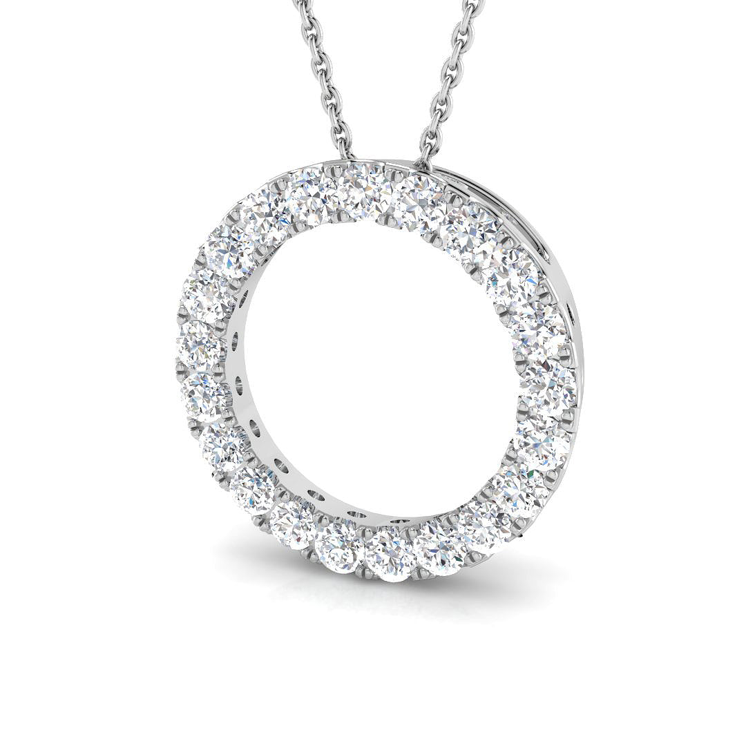 Circle of Life Diamond Ring 0.96ct–1.02ct – SP4092 – 18k White Gold