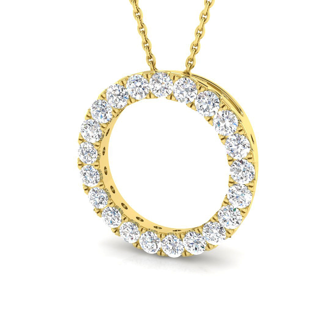 Circle of Life Diamond Ring 0.96ct–1.02ct – SP4092 – 18k Yellow Gold
