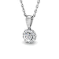 Halo Diamond Ring 0.1ct–0.16ct – SP4166 – 18k White Gold