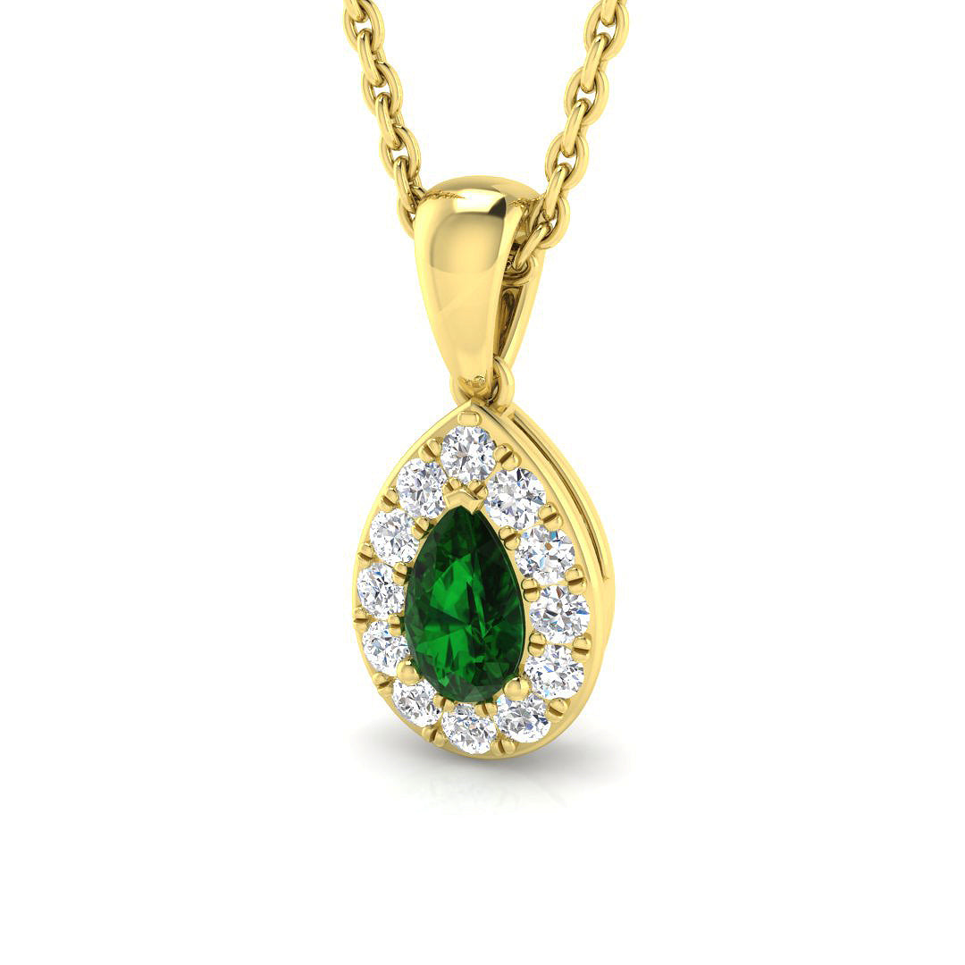 Halo Diamond Ring 0.28ct–0.85ct – SP4394~EM – 18k Yellow Gold