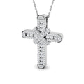 Cross Diamond Ring 0.68ct–9.5ct – SP4606 – 18k White Gold