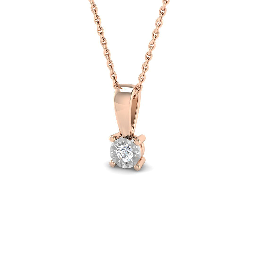 Solitaire Diamond Ring 0.04ct–0.16ct – SP6347 – 18k Rose Gold