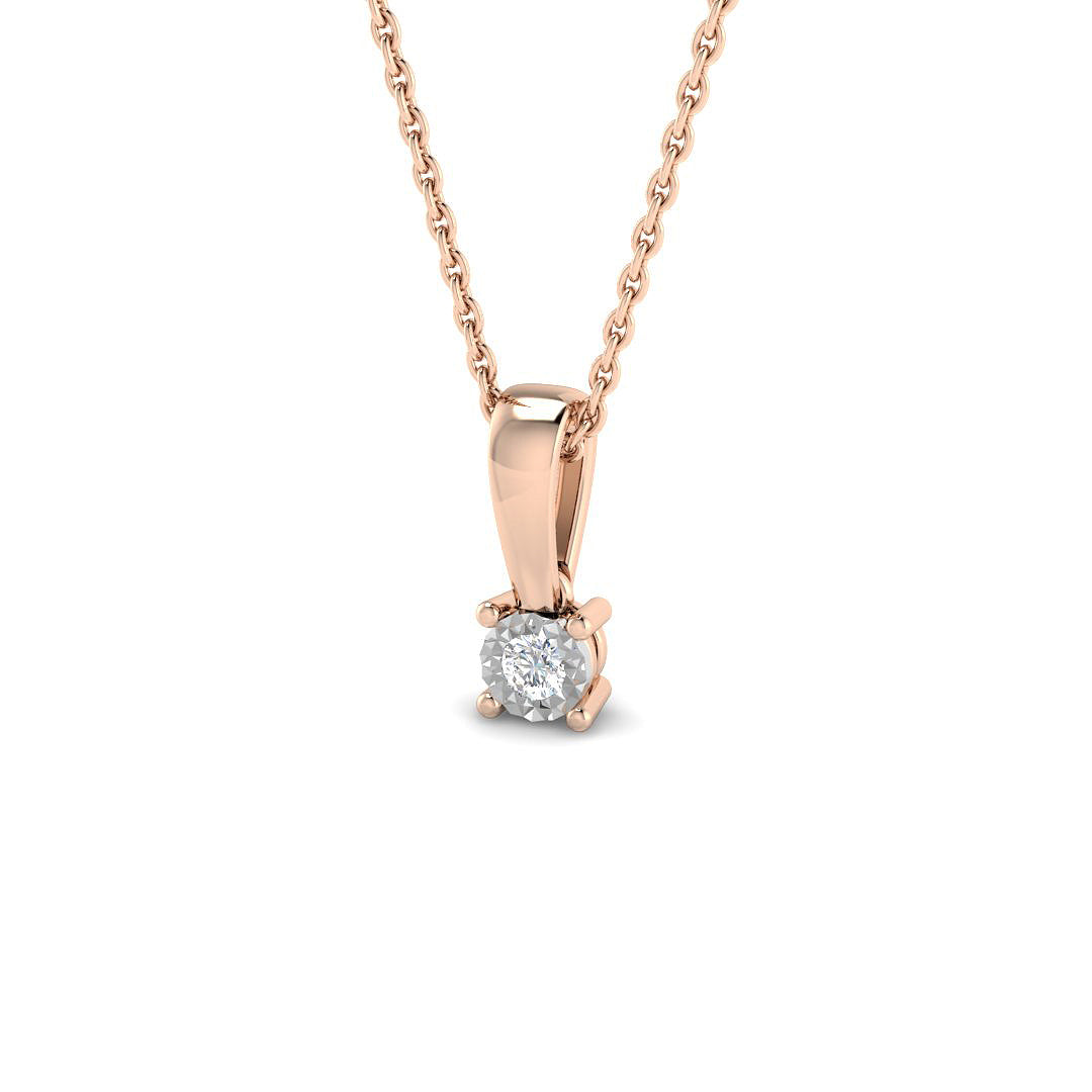 Solitaire Diamond Ring 0.04ct–0.16ct – SP6347 – 18k Rose Gold