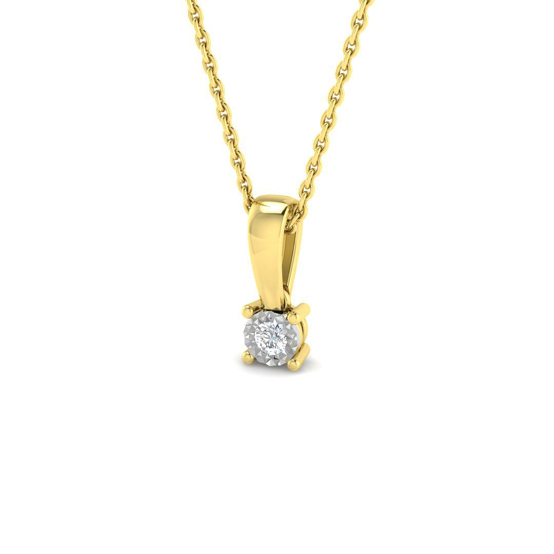 Solitaire Diamond Ring 0.04ct–0.16ct – SP6347 – 18k Yellow Gold