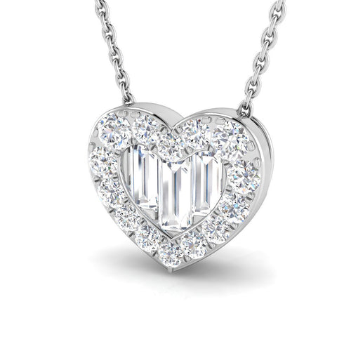 Heart Diamond Ring 0.48ct–0.67ct – SP4955 – 18k White Gold
