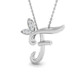 Initials Diamond Ring 0.05ct – SP4996-F – 18k White Gold