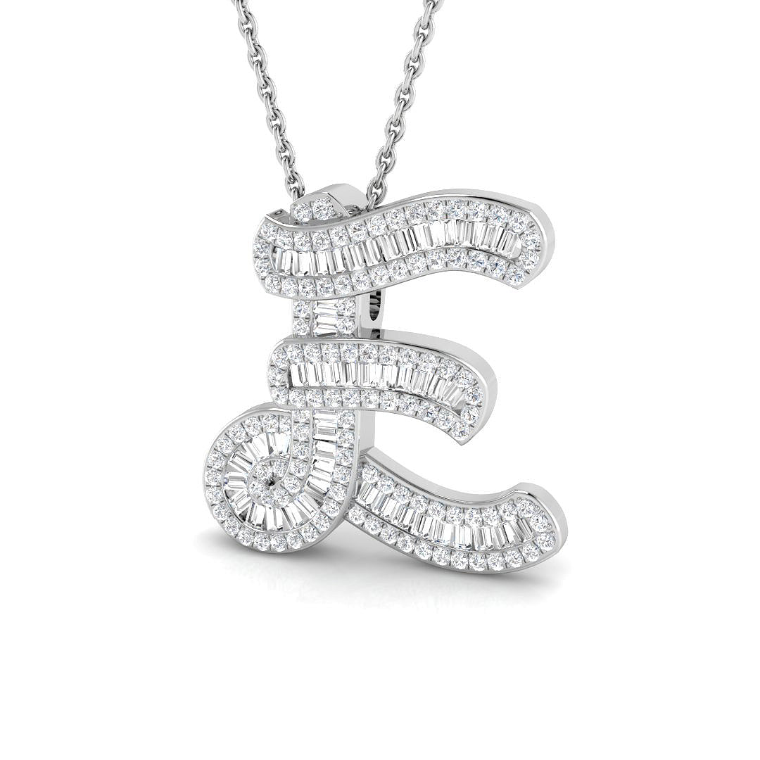 Initials Diamond Ring 0.53ct–1.55ct – SP5002-E – 18k White Gold