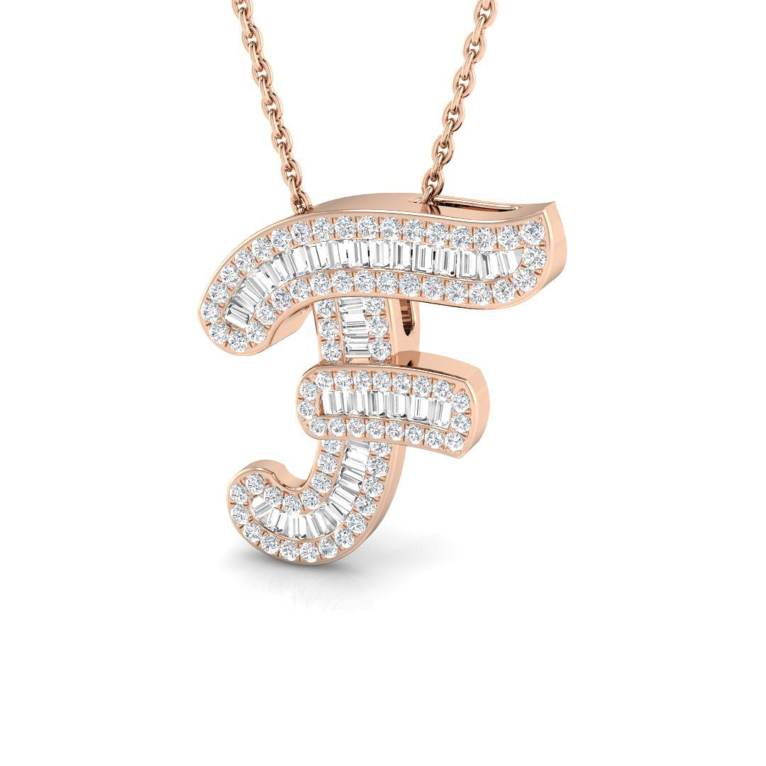 Initials Diamond Ring 0.42ct – SP5002-F – 18k Rose Gold