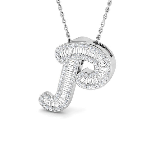 Initials Diamond Ring 0.44ct – SP5002-P – 18k White Gold