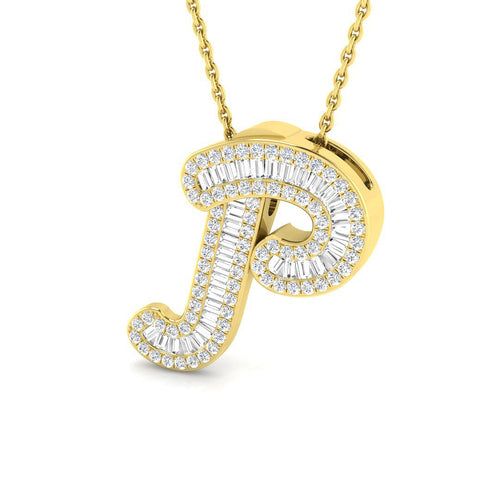 Initials Diamond Ring 0.44ct – SP5002-P – 18k Yellow Gold