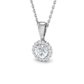 Halo Diamond Ring 0.47ct – SP5091 – 18k White Gold