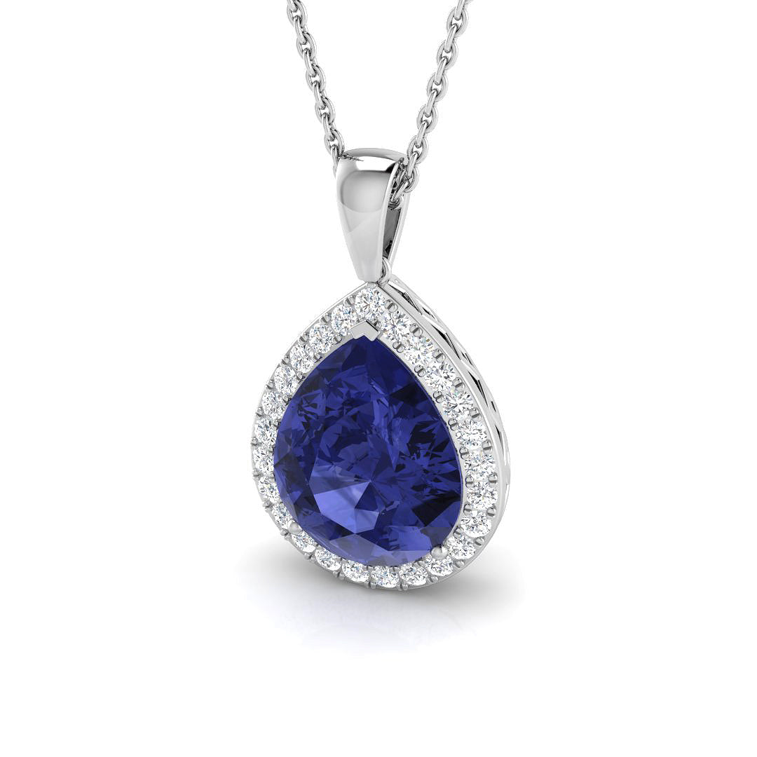 Tanzanite Diamond Ring 3.65ct – SP5229~TZ – 18k White Gold