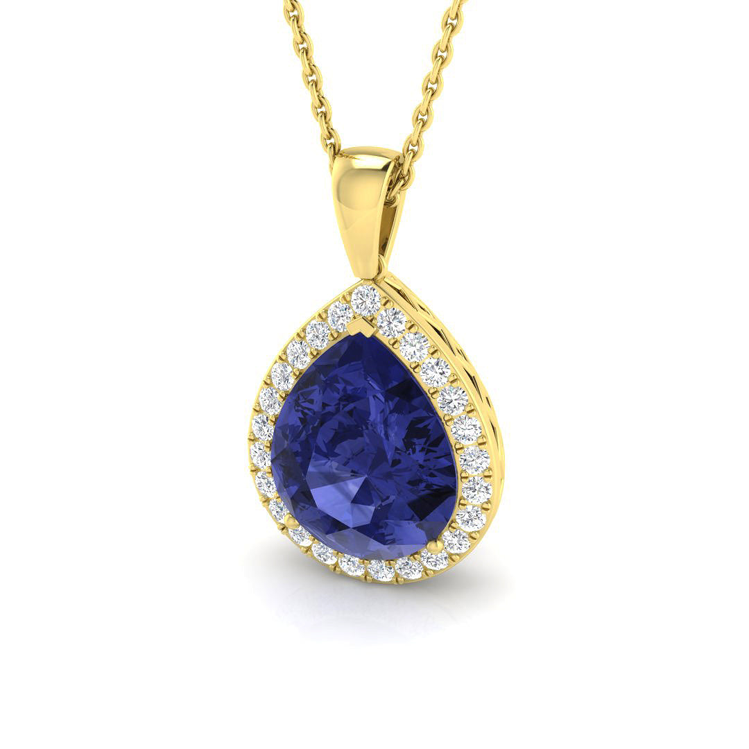 Tanzanite Diamond Ring 3.65ct – SP5229~TZ – 18k Yellow Gold