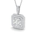 Baguette & Brilliant Diamond Ring 0.98ct–3.09ct – SP5178 – 18k White Gold