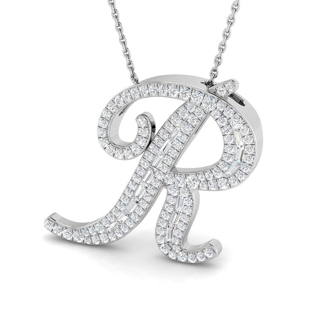 Initials Diamond Ring 0.8ct – SP5500-R – 18k White Gold