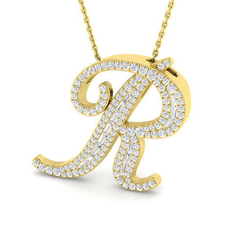 Initials Diamond Ring 0.8ct – SP5500-R – 18k Yellow Gold