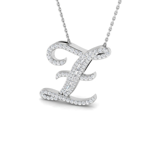Initials Diamond Ring 0.4ct – SP5504-Z – 18k White Gold