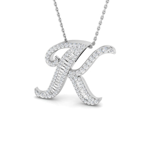 Initials Diamond Ring 0.5ct – SP5543-K – 18k White Gold