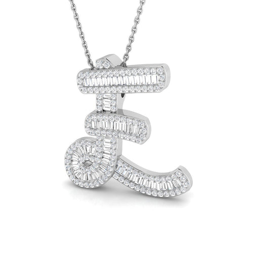 Initials Diamond Ring 0.82ct – SP5666-E – 18k White Gold
