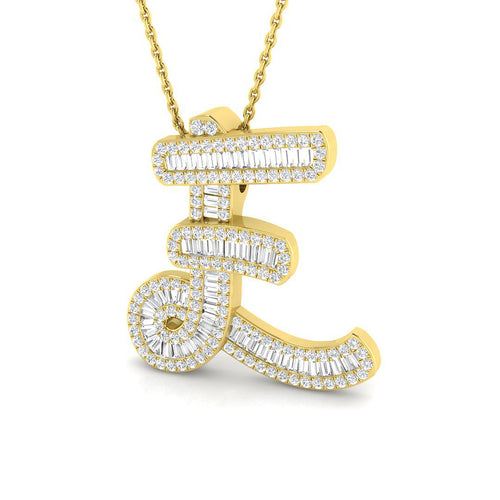 Initials Diamond Ring 0.82ct – SP5666-E – 18k Yellow Gold