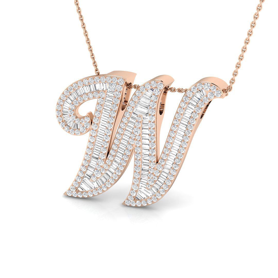 Initials Diamond Ring 2.43ct – SP5697-W – 18k Rose Gold