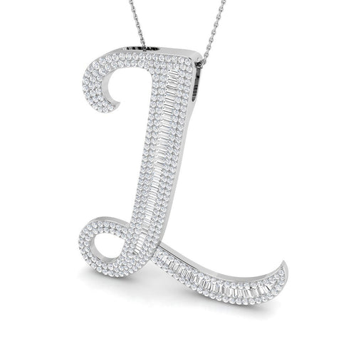Initials Diamond Ring 3.32ct – SP5823-L – 18k White Gold