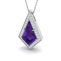 Amethyst Diamond Ring 4.5ct – SP5870~AME – 18k White Gold