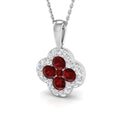 Ruby Diamond Ring 1.48ct – SP5883~RY – 18k White Gold