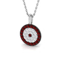 Ruby Diamond Ring 0.44ct–0.46ct – SP5887~RY – 18k White Gold