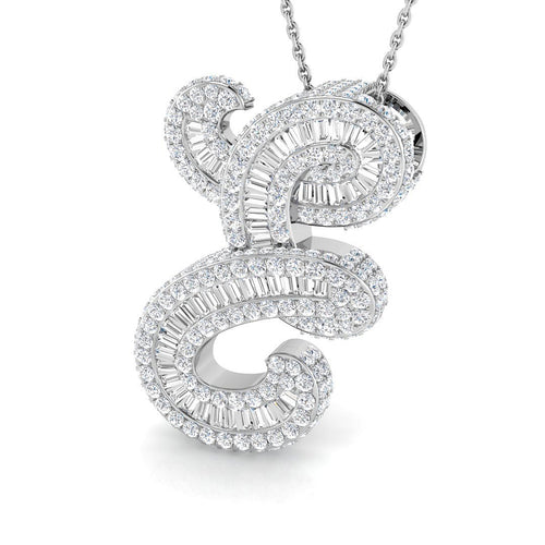 Initials Diamond Ring 2.65ct – SP6069-E – 18k White Gold