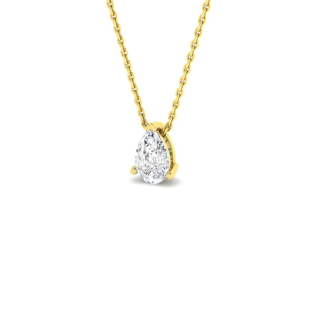 Solitaire Lab-Grown Diamond Ring 0.49ct–1.01ct – SP6198 – 18k Yellow Gold