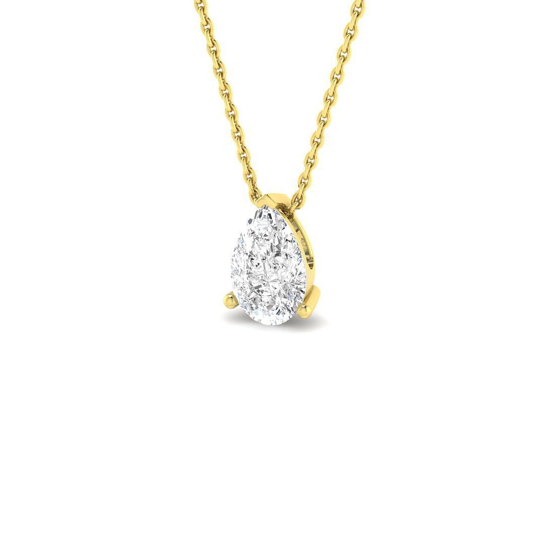 Solitaire Lab-Grown Diamond Ring 0.49ct–1.01ct – SP6198 – 18k Yellow Gold