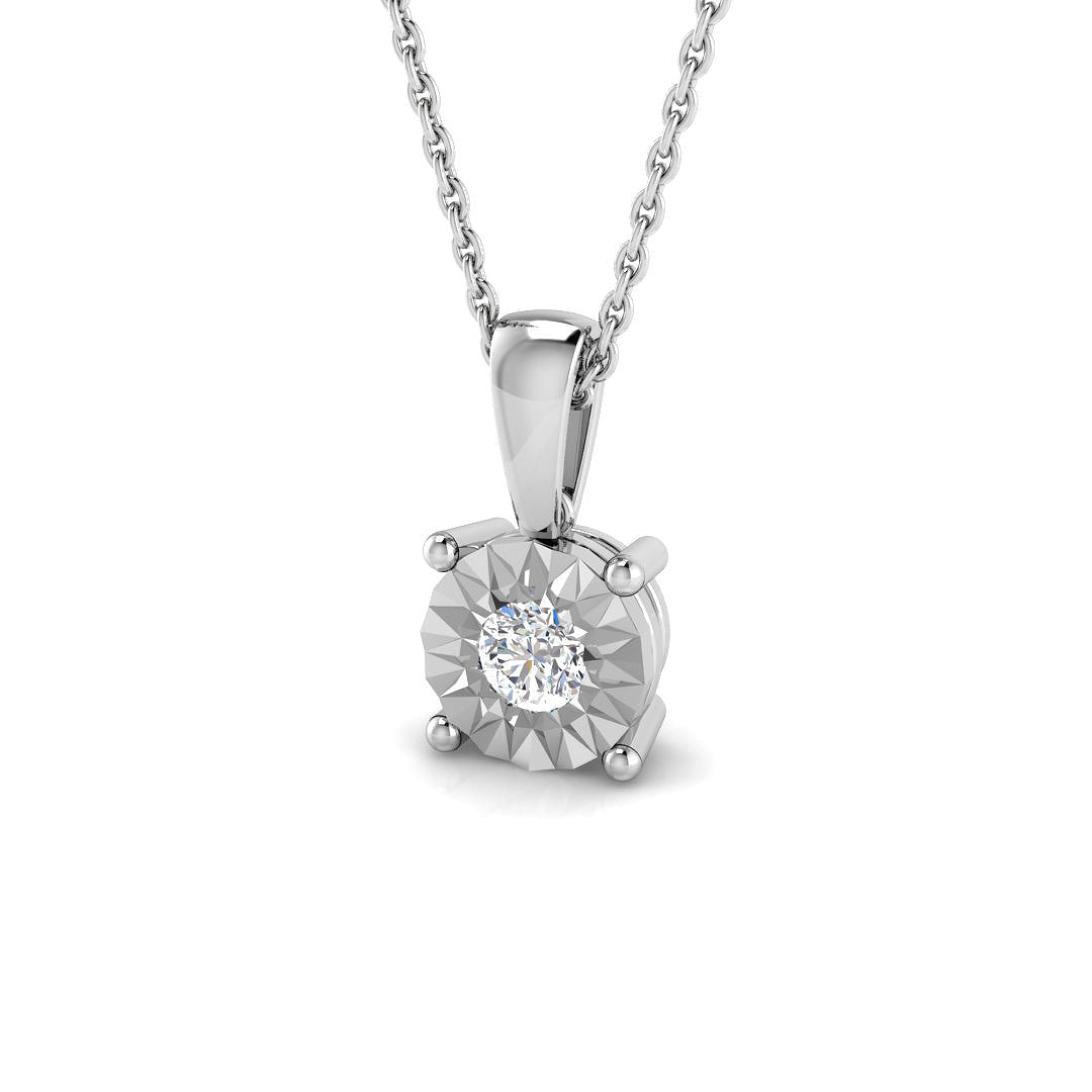 Solitaire Diamond Ring 0.04ct–0.16ct – SP6347 – 18k White Gold