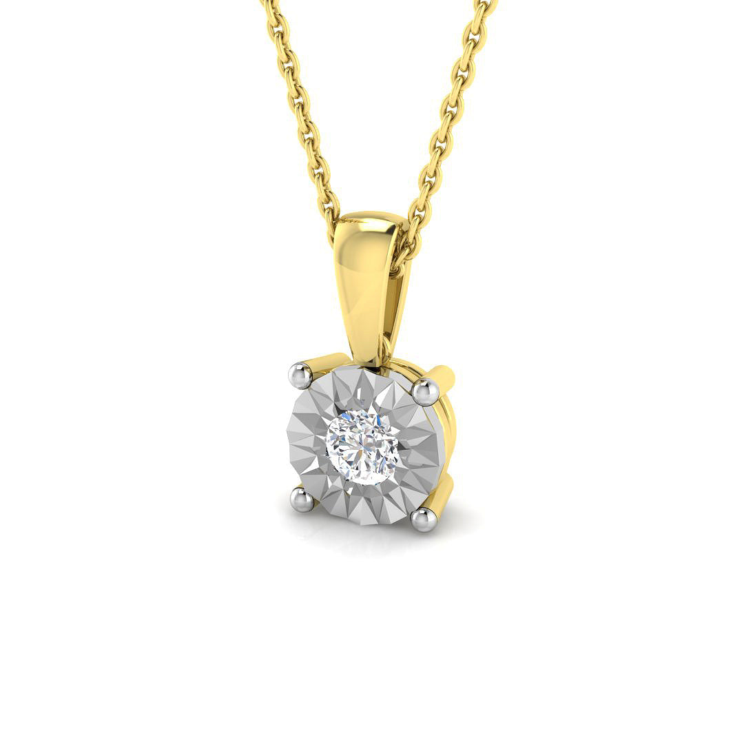 Solitaire Diamond Ring 0.04ct–0.16ct – SP6347 – 18k Yellow Gold