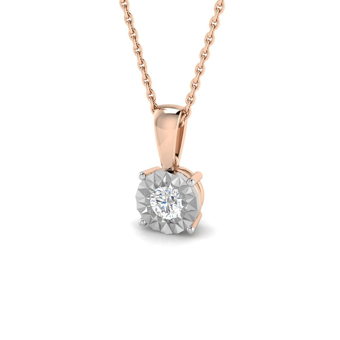 Solitaire Diamond Ring 0.04ct–0.16ct – SP6347 – 18k Rose Gold