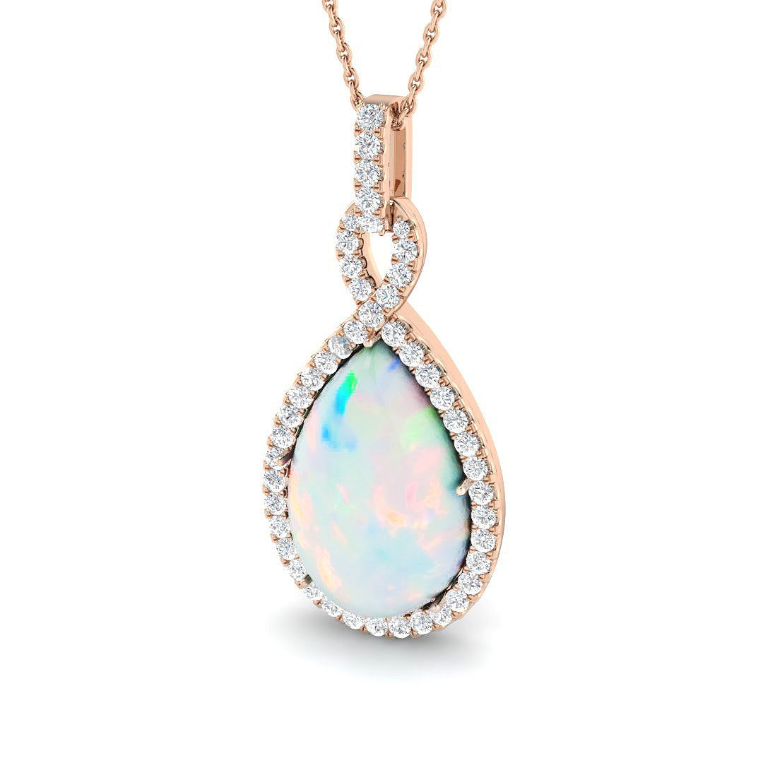 Opal Diamond Ring 9.91ct – SP6469~OP – 18k Rose Gold